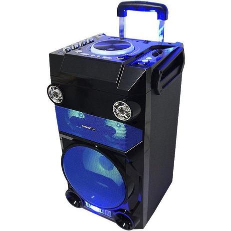 Caixa Som Amplificada Bluetooth 3000W Rms 6 Subwoofer LED