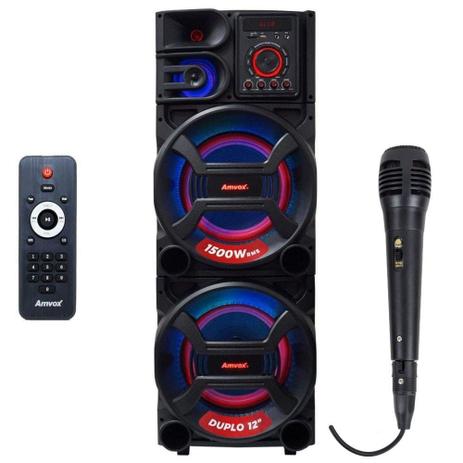 Caixa amplificada amvox com microfone Clearance