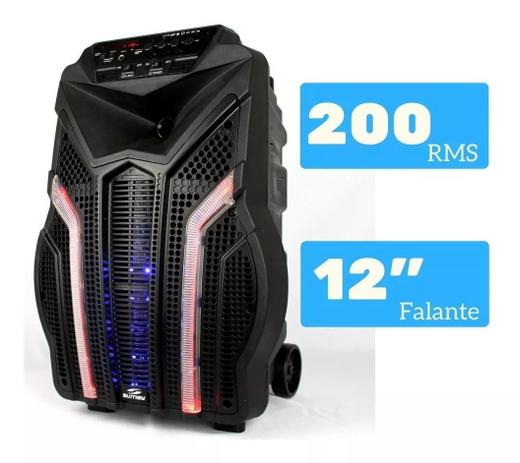 Caixa De Som Amplificada Bluetooth 200w Rms Fortress Sumay Menor preço em Caixa De Som Amplificada Bluetooth 200w Rms Fortress Sumay