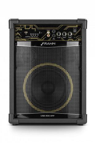 Caixa de Som Amplificada Multiuso Frahm - USB 400 APP Bluetooth 300W Menor preço em Caixa de Som Amplificada Multiuso Frahm - USB 400 APP Bluetooth 300W