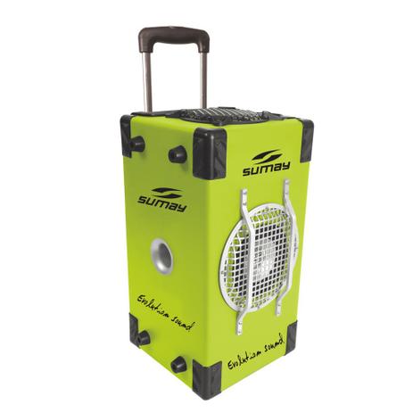 Menor preço em Caixa De Som Amplificada Sumay Sm-Cap03 Bluetooth 200W Verde