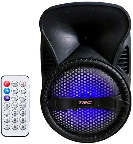 Caixa de Som Amplificada TRC 5512 com Bluetooth, Rádio FM e Entrada USB – 120W