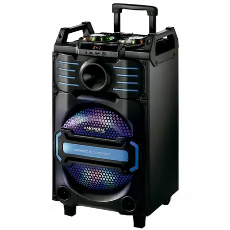 Caixa de Som Amplificadora Bluetooth Mondial CM-09 Multi Connect, 240W RMS, Entradas USB e SD - Preto Menor preço em Caixa de Som Amplificadora Bluetooth Mondial CM-09 Multi Connect, 240W RMS, Entradas USB e SD - Preto