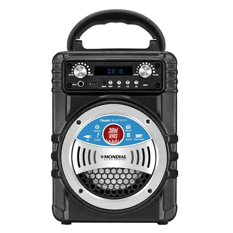 Caixa de Som Amplificadora Bluetooth Mondial Multi Connect Thunder V MCO-05, 30W RMS - Preto Menor preço em Caixa de Som Amplificadora Bluetooth Mondial Multi Connect Thunder V MCO-05, 30W RMS - Preto