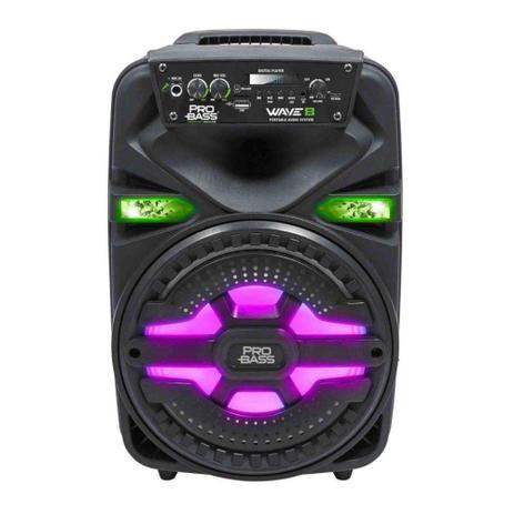 Caixa de Som Ativa Pro Bass Wave 8 Menor preço em Caixa de Som Ativa Pro Bass Wave 8