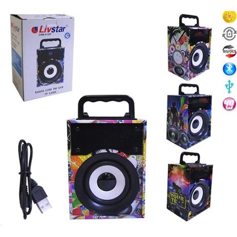 Caixa de som bluetooth com led globo festa usb sd radio portatil fm livstar - Gimp Menor preço em Caixa de som bluetooth com led globo festa usb sd radio portatil fm livstar - Gimp