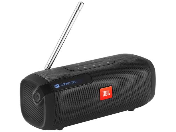 Caixa de Som Bluetooth JBL Tuner FM Portátil 5W - USB Menor preço em Caixa de Som Bluetooth JBL Tuner FM Portátil 5W - USB