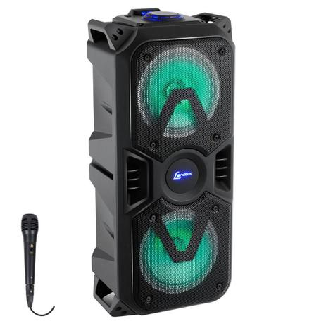 Caixa de Som Bluetooth Lenoxx CA 400 Portátil - Amplificada 200w USB Com Microfone Menor preço em Caixa de Som Bluetooth Lenoxx CA 400 Portátil - Amplificada 200w USB Com Microfone