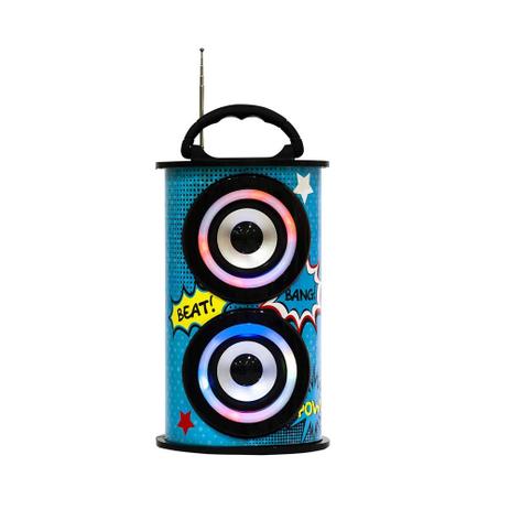 Caixa de Som Bluetooth Portátil USB Rádio FM TRC Bivolt 218C Menor preço em Caixa de Som Bluetooth Portátil USB Rádio FM TRC Bivolt 218C