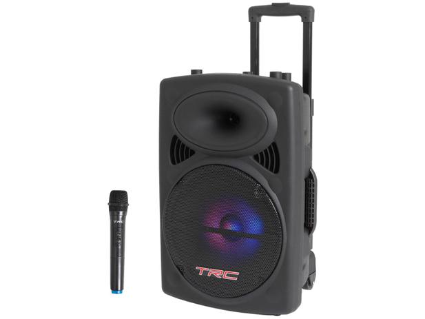 Caixa de Som Bluetooth TRC 436 Ativa Amplificada - TRC 436 350W com Microfone USB Menor preço em Caixa de Som Bluetooth TRC 436 Ativa Amplificada - TRC 436 350W com Microfone USB