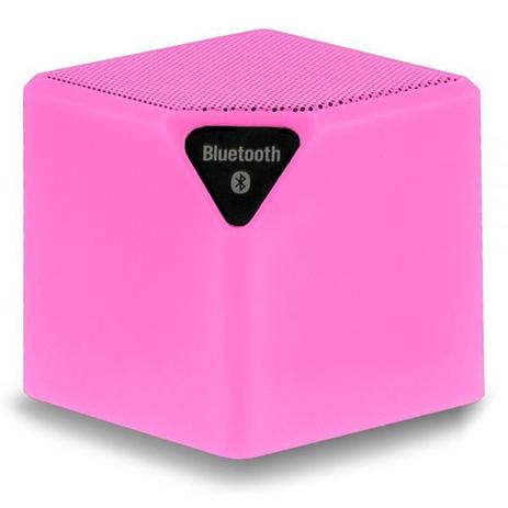 Caixa de Som Cubo Speaker SP307 Rosa - Multilaser Menor preço em Caixa de Som Cubo Speaker SP307 Rosa - Multilaser