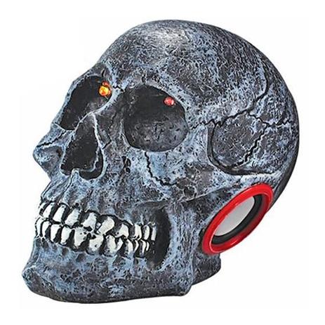 Caixa de som estilo caveira com bluetooth fm mp3 - Xcell Menor preço em Caixa de som estilo caveira com bluetooth fm mp3 - Xcell