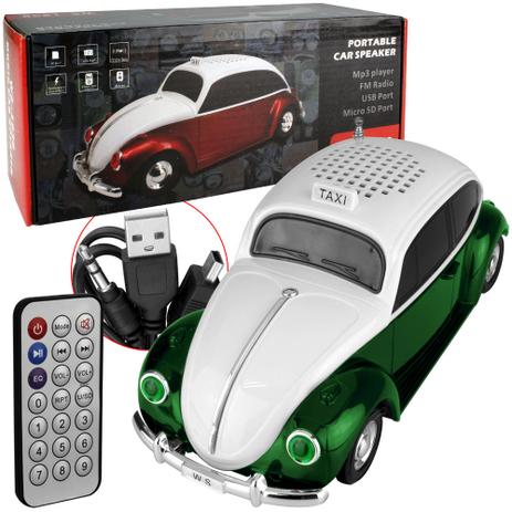 Menor preço em Caixa de Som Fusca 3W com TF CARD FM MP3 USB Verde WS-1938 WS-1938 Generico - Vitrine