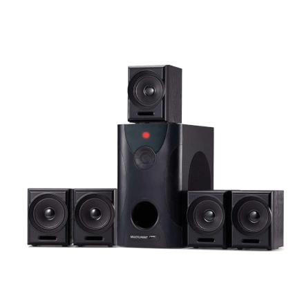 Caixa de Som Home Theater 5.1 80W RMS c/ 5 caixas satélites - Multilaser Menor preço em Caixa de Som Home Theater 5.1 80W RMS c/ 5 caixas satélites - Multilaser