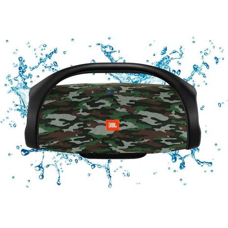 Caixa de Som JBL Boombox Bluetooth 60 watts - Camuflada Menor preço em Caixa de Som JBL Boombox Bluetooth 60 watts - Camuflada