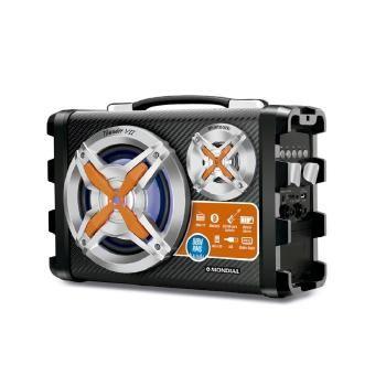 Caixa de som mondial 80w bluetooth 1 microfone - mco-07 - Mondial linha marrom Menor preço em Caixa de som mondial 80w bluetooth 1 microfone - mco-07 - Mondial linha marrom