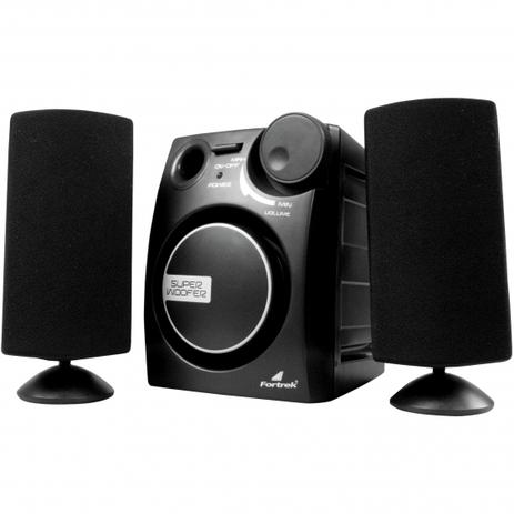 Caixa de Som Multimídia Fortrek MS2101 Subwoofer Conector P2 Menor preço em Caixa de Som Multimídia Fortrek MS2101 Subwoofer Conector P2
