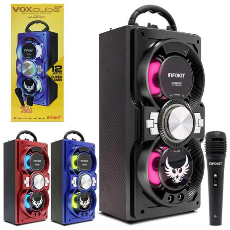 Caixa De Som Portátil Bluetooth Amplificada Microfone M874bt - Nem Compara é boa?