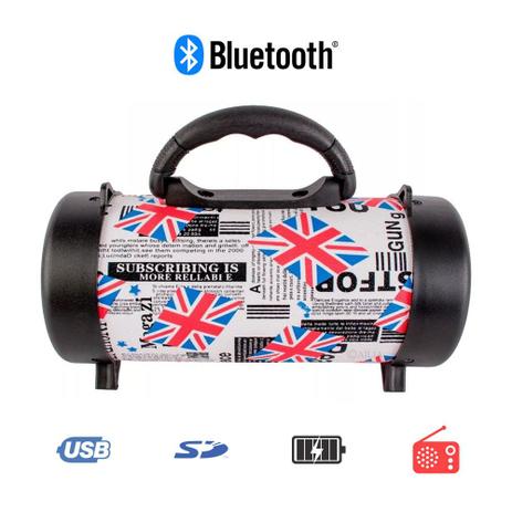 Caixa de Som Portátil Bluetooth D-p8 Grasep Pen Drive Mp3 Radio Fm Amplificada Reino Unido Menor preço em Caixa de Som Portátil Bluetooth D-p8 Grasep Pen Drive Mp3 Radio Fm Amplificada Reino Unido