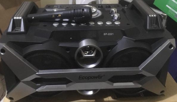 Caixa de Som Portátil Ecopower Ep-2221 Bluetooth Menor preço em Caixa de Som Portátil Ecopower Ep-2221 Bluetooth