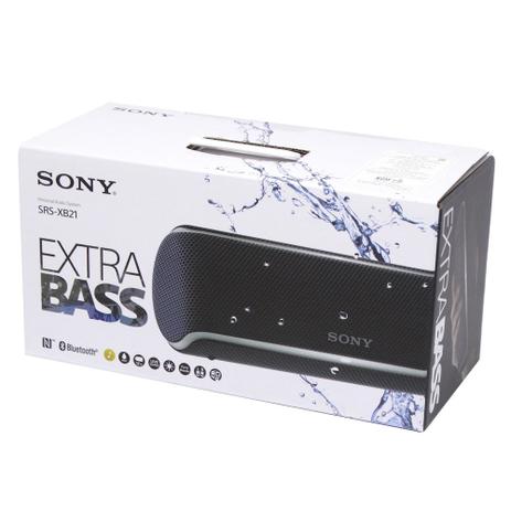 Caixa De Som Sony Srs-xb21 Bluetooth Portátil à prova dágua Extra bass 20w Rms preta Menor preço em Caixa De Som Sony Srs-xb21 Bluetooth Portátil à prova dágua Extra bass 20w Rms preta