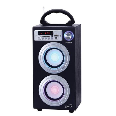 Caixa de Som Torre Bluetooth Preto SP106 NewLink Menor preço em Caixa de Som Torre Bluetooth Preto SP106 NewLink