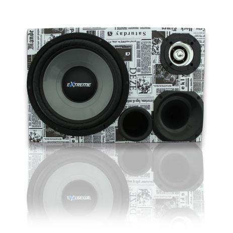 Caixa de Som Trio Sub Extreme 12 + Driver + Tweeter - Extreme Box Menor preço em Caixa de Som Trio Sub Extreme 12 + Driver + Tweeter - Extreme Box