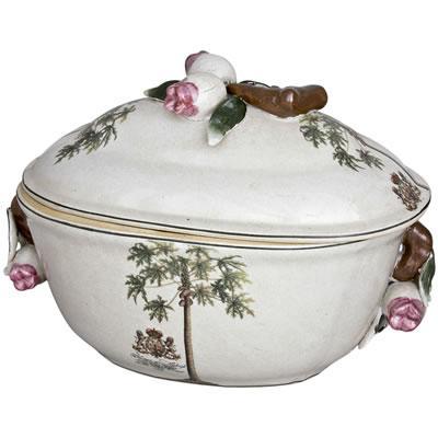 Caixa Decorativa de Porcelana Coqueiros - Prime home decor Menor preço em Caixa Decorativa de Porcelana Coqueiros - Prime home decor