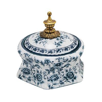 Caixa Decorativa em Porcelana Aurora - Not defined Menor preço em Caixa Decorativa em Porcelana Aurora - Not defined
