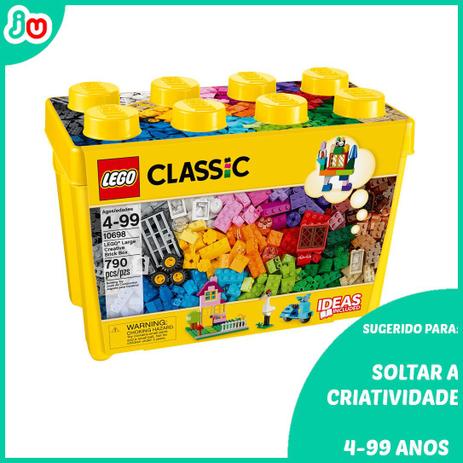 Caixa Grande Lego Classic Peças Criativas 10698 Menor preço em Caixa Grande Lego Classic Peças Criativas 10698