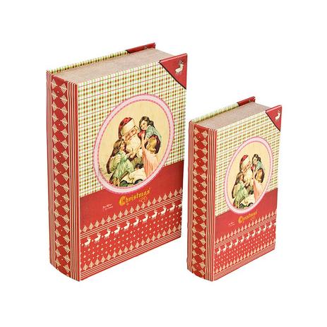 Caixa Livro com 2 Peças Santa Claus - Goods br Menor preço em Caixa Livro com 2 Peças Santa Claus - Goods br