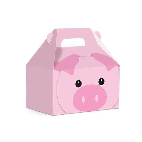 Caixa Maleta Kids Porquinho Fazendinha 10 unidades Cromus - Festabox é boa?