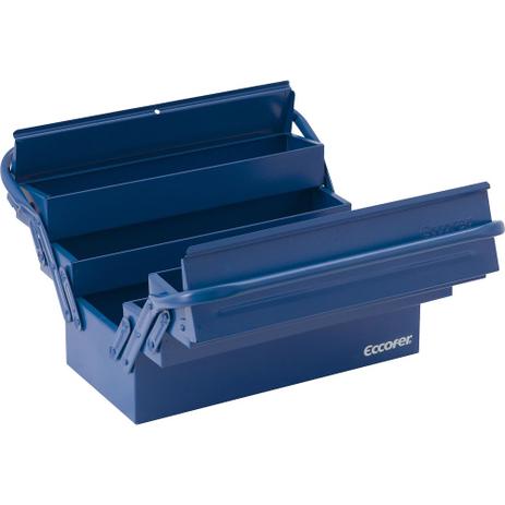 Caixa metálica para ferramentas sanfonada 400x190x200mm 5 gavetas - Eccofer Menor preço em Caixa metálica para ferramentas sanfonada 400x190x200mm 5 gavetas - Eccofer
