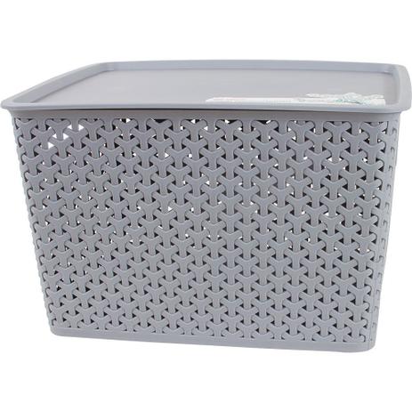 Caixa Organizadora 35L com Tampa CV151730 Ogza Cinza é boa?