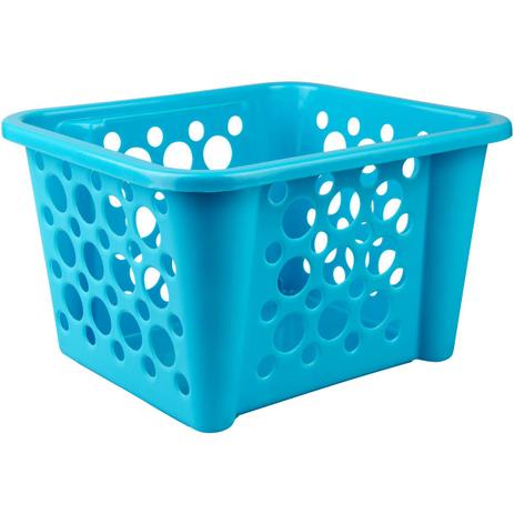 Caixa Organizadora 4,5l Organize Cesto Plástico Empilhável Azul - Prat-k Menor preço em Caixa Organizadora 4,5l Organize Cesto Plástico Empilhável Azul - Prat-k