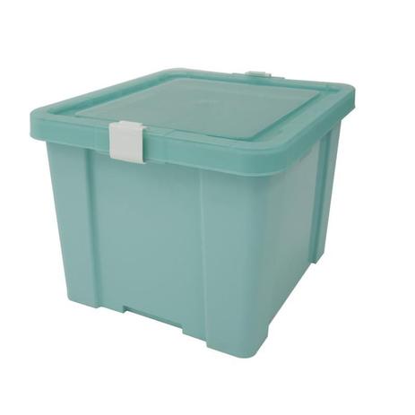Caixa organizadora com tampa em plastico laundry 30litros verde claro - Tramontina Menor preço em Caixa organizadora com tampa em plastico laundry 30litros verde claro - Tramontina