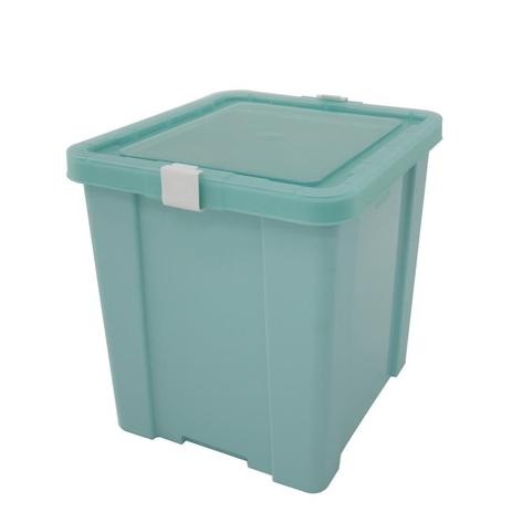 Caixa organizadora com tampa em plastico laundry 42litros verde claro - Tramontina Menor preço em Caixa organizadora com tampa em plastico laundry 42litros verde claro - Tramontina
