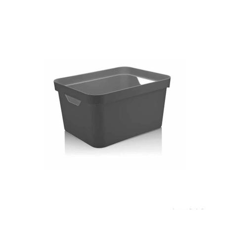 Caixa organizadora Cube 32L grande chumbo OU Menor preço em Caixa organizadora Cube 32L grande chumbo OU
