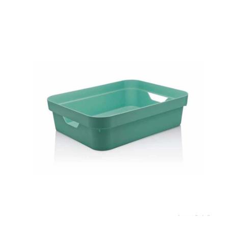 Caixa organizadora Cube 4,8L pequena baixa verde menta OU é boa?