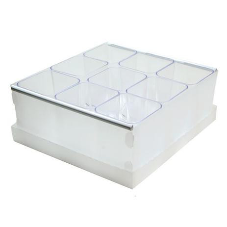Caixa Organizadora de Objetos Dello C/ 9 Porta Objetos Cristal 2194-H Menor preço em Caixa Organizadora de Objetos Dello C/ 9 Porta Objetos Cristal 2194-H