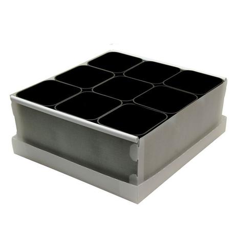 Caixa Organizadora de Objetos Dello C/ 9 Porta Objetos Preto 2194-P Menor preço em Caixa Organizadora de Objetos Dello C/ 9 Porta Objetos Preto 2194-P