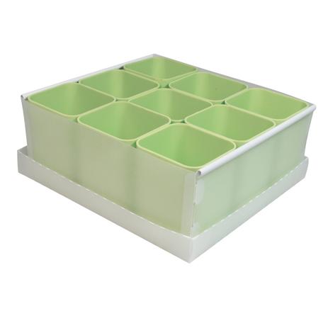 Caixa Organizadora de Objetos Dello C/ 9 Porta Objetos Verde Pistache 2194-V Menor preço em Caixa Organizadora de Objetos Dello C/ 9 Porta Objetos Verde Pistache 2194-V