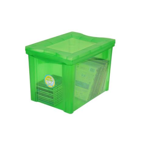 Caixa Organizadora em Polipropileno Radical Color Verde 30 Litros - Ordene Menor preço em Caixa Organizadora em Polipropileno Radical Color Verde 30 Litros - Ordene