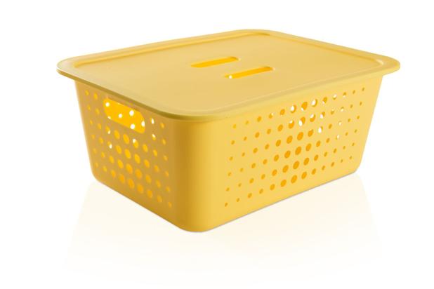 Caixa Organizadora G Com Tampa Amarelo Fechado - OUCO 550 AMF - Ou é boa?