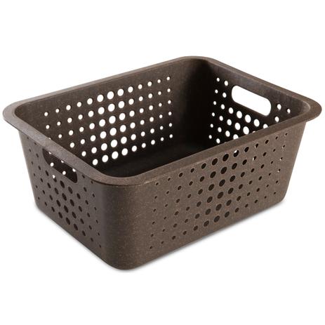 Caixa Organizadora Grande Organize Cesto Decoração 14,5l Eco Madeira - Ou Menor preço em Caixa Organizadora Grande Organize Cesto Decoração 14,5l Eco Madeira - Ou