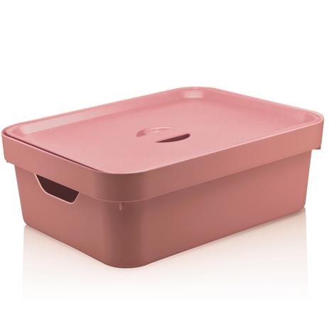 Caixa Organizadora Grande Para Closet 10l Com Tampa Nordi Rosa Quartzo - Ou é ruim? Caixa Organizadora Grande Para Closet 10l Com Tampa Nordi Rosa Quartzo - Ou é boa?