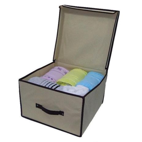 Caixa organizadora guarda roupa empilhavel dobravel organização de edredom lençol e toalha multiuso - Kangur Menor preço em Caixa organizadora guarda roupa empilhavel dobravel organização de edredom lençol e toalha multiuso - Kangur