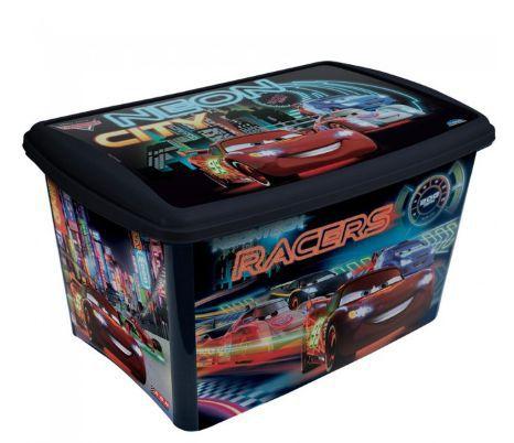 Caixa Organizadora Infantil Carros Diney 46 L P/brinquedos - Plasutil Menor preço em Caixa Organizadora Infantil Carros Diney 46 L P/brinquedos - Plasutil