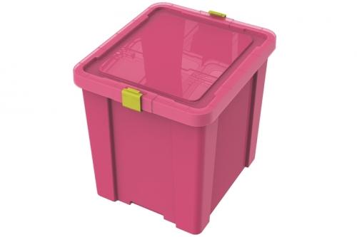 Caixa Organizadora Kids 42L Rosa BASIC Tramontina é boa?