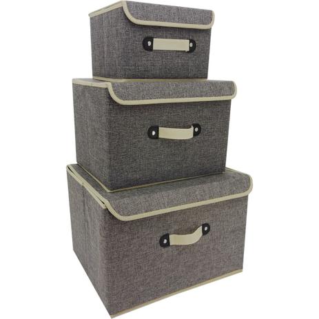 Caixa Organizadora Linho 27X20X16CM Sortidas - Planeta Brinquedos é boa?